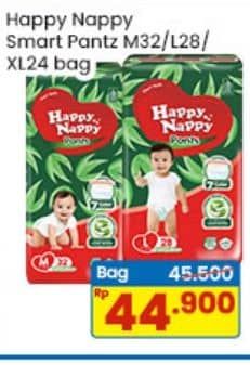 Promo Harga Happy Nappy Smart Pantz Diaper M32, L28, XL24 24 pcs - Indomaret