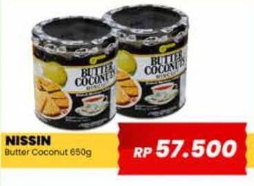 Promo Harga Nissin Biscuits Butter Coconut 650 gr - Yogya