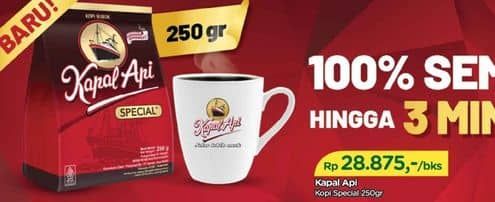 Promo Harga Kapal Api Kopi Bubuk Special 250 gr - TIP TOP