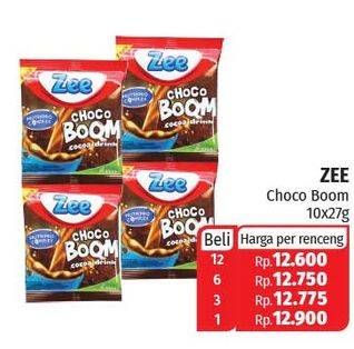 Promo Harga ZEE Choco Boom per 10 sachet 27 gr - Lotte Grosir