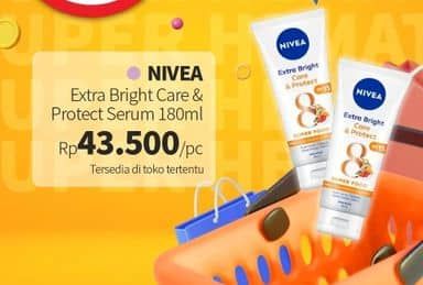 Promo Harga Nivea Body Serum Extra White Care Protect 180 ml - Guardian