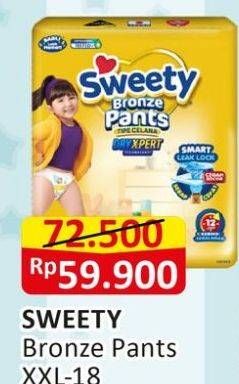 Promo Harga Sweety Bronze Pants Dry X-Pert XXL20 20 pcs - Alfamart