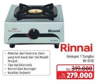 Promo Harga RINNAI RT/RI-511E  - Lotte Grosir