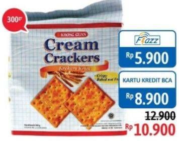 Promo Harga KHONG GUAN Cream Crackers 300 gr - Alfamidi