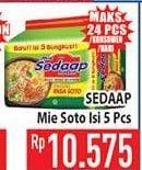 Promo Harga INDOMIE Mi Kuah Soto Mie per 5 pcs - Hypermart