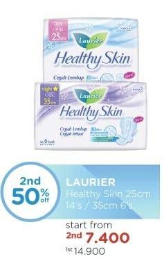 Promo Harga LAURIER Healthy Skin Day Wing 25cm 14s / 35cm 6s  - Watsons