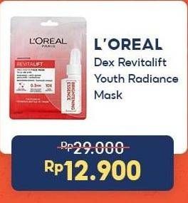 Promo Harga LOREAL Revitalift Pro Youth Face Mask 35 gr - Indomaret