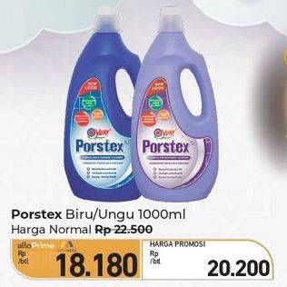 Promo Harga Yuri Porstex Pembersih Porselen Biru, Lilac 1000 ml - Carrefour