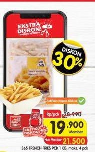 Promo Harga 365 French Fries 1 kg - Superindo