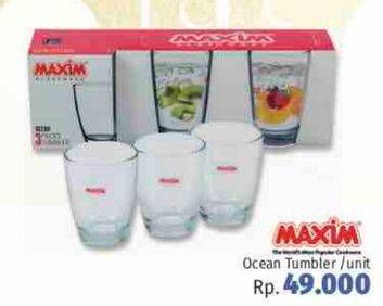 Promo Harga MAXIM Tumbler Glass  - LotteMart