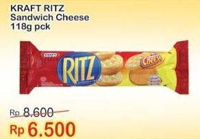 Promo Harga RITZ Sandwich Cheese 118 gr - Indomaret