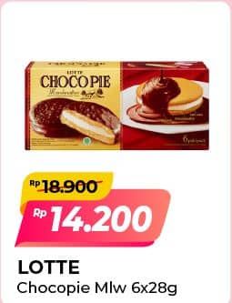 Promo Harga Lotte Chocopie Marshmallow per 6 pcs 28 gr - Alfamart