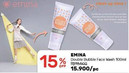 Promo Harga EMINA Double Bubble Face Wash 100 ml - Guardian