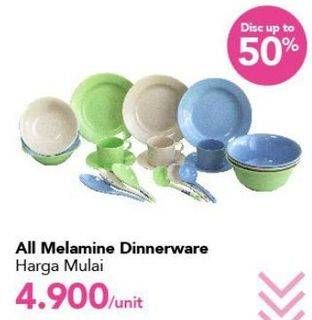 Promo Harga Dinnerware Melamine  - Carrefour