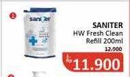 Promo Harga SANITER Hand Wash Fresh Clean 200 ml - Alfamidi