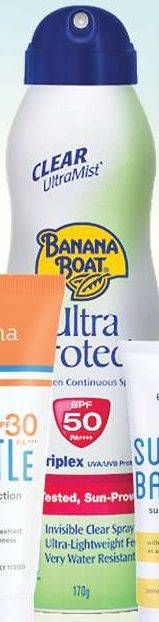 Promo Harga BANANA BOAT Ultra Protect Sunscreen Lotion SPF50 175 ml - Guardian