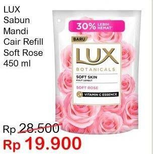 Promo Harga LUX Body Wash Soft Rose 450 ml - Indomaret