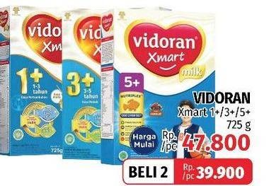 Promo Harga VIDORAN Xmart 1+/3+/5+ 725 gr - LotteMart