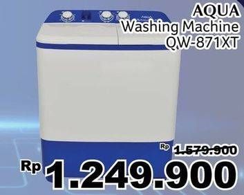 Promo Harga AQUA AQW-871XT | Mesin Cuci Twin Tube 8kg  - Giant