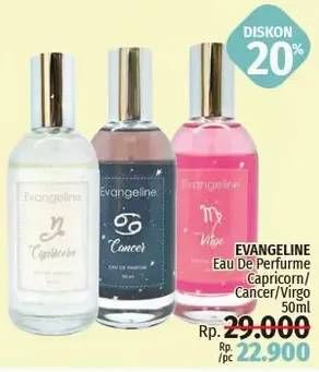 Promo Harga EVANGELINE Eau De Parfume Zodiac 50 ml - LotteMart