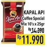 Promo Harga Kapal Api Kopi Bubuk Special Mix per 10 sachet 24 gr - Hypermart