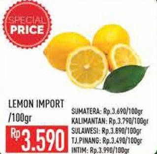 Promo Harga Lemon Import per 100 gr - Hypermart