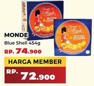 Promo Harga Monde Butter Cookies 454 gr - Yogya