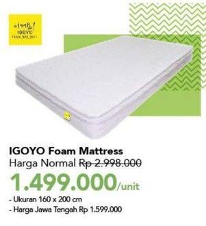 Promo Harga IGOYO Foam Mattress  - Carrefour