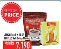 Promo Harga Maxi Tea Lemon Tea/Tea Plus Teh Celup Manis  - Hypermart