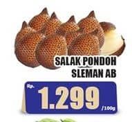 Promo Harga Salak Pondoh Sleman AB per 100 gr - Hari Hari