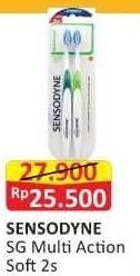 Promo Harga SENSODYNE Sikat Gigi Multi Action 2 pcs - Alfamart