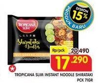 Promo Harga TROPICANA SLIM Instant Noodle Shirataki 71 gr - Superindo