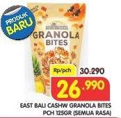 Promo Harga EAST BALI CASHEW Granola Bites All Variants 125 gr - Superindo
