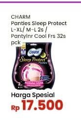 Promo Harga Charm Sleep Protect/Pantyliners Cooling Fresh  - Indomaret