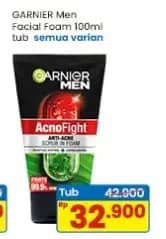 Promo Harga Garnier Men Power White Facial Foam All Variants 100 ml - Indomaret