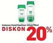 Promo Harga Instance Hand Sanitizer 60ml/90ml  - Carrefour