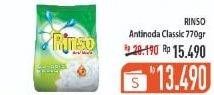 Promo Harga RINSO Detergen Bubuk Anti Noda 770 gr - Hypermart