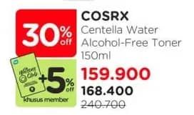 Promo Harga Cosrx Centella Water Alcohol Free Toner 150 ml - Watsons