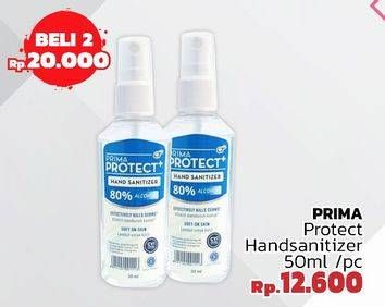 Promo Harga PRIMA PROTECT PLUS Hand Sanitizer 50 ml - LotteMart
