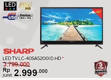 Promo Harga SHARP LC-40SA5200i LED TV 40"  - Carrefour
