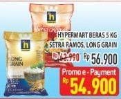 Promo Harga Hypermart Beras Setra Ramos, Long Grain 5 kg - Hypermart