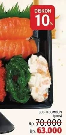 Promo Harga Sushi COMBO 1  - LotteMart