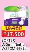 Promo Harga Softex Daun Sirih 36cm 13 pcs - Alfamart