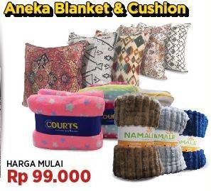 Promo Harga Aneka Blanket & Cushion  - COURTS