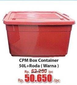Promo Harga CPM Container Box + Roda Warna 50000 ml - Hari Hari