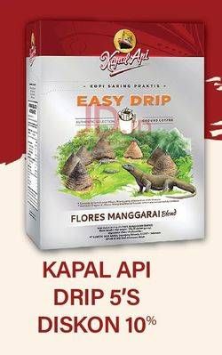 Promo Harga Kapal Api Kopi Easy Drip per 5 sachet - Hypermart