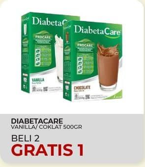 Promo Harga Diabetacare Susu Rendah Gula Chocolate, Vanilla 500 gr - Yogya
