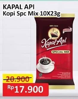 Promo Harga Kapal Api Kopi Bubuk Special Mix per 10 sachet 24 gr - Alfamart