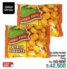 Promo Harga Golden Farm Potato Nugget 750 gr - LotteMart