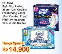 Promo Harga Charm Safe Night 35cm/ Cooling Fresh  - Indomaret